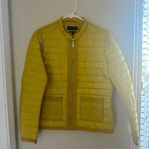 Massimo Dutti Yellow Puffer Jacket